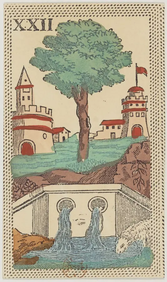 Bốn lá Tám trong Tarot: Tám Gậy, Tám Cốc, Tám Kiếm, Tám Tiền: Lá bài Tarot trong các bộ bài cổ
