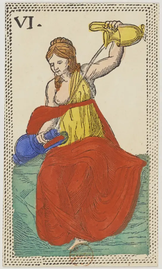 Lá Tám Cốc ở vị trí quá khứ, hiện tại, tương lai: Lá bài Tarot trong các bộ bài cổ
