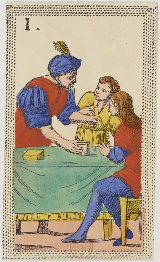 Lá Bốn Kiếm ở vị trí quá khứ, hiện tại, tương lai: Lá bài Tarot trong các bộ bài cổ