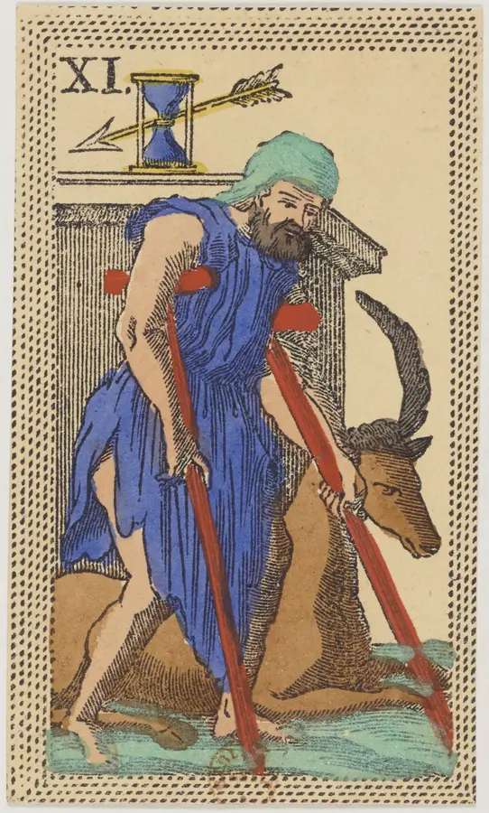 Lá Mười Kiếm ở vị trí quá khứ, hiện tại, tương lai: Lá bài Tarot trong các bộ bài cổ