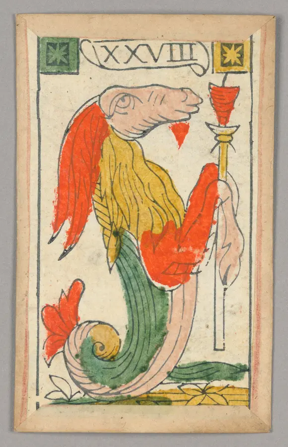 Lá Kỵ Sĩ Kiếm ở vị trí quá khứ, hiện tại, tương lai: Lá bài Tarot trong các bộ bài cổ