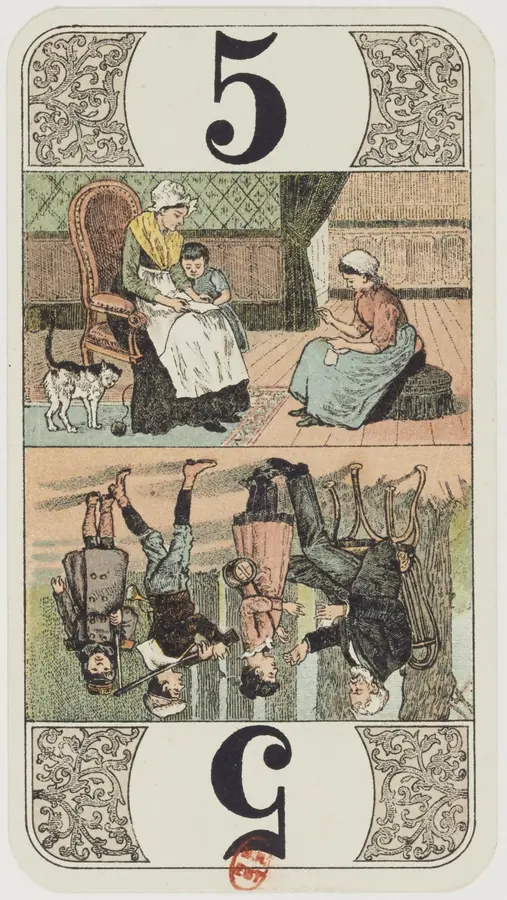 Lá Hoàng Hậu Cốc trong chuyện gia đình và bạn bè: Lá bài Tarot trong các bộ bài cổ