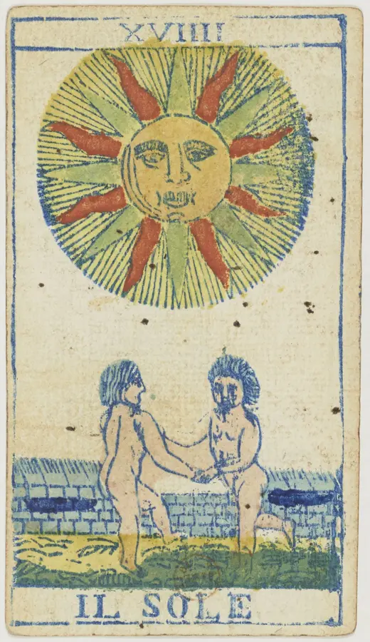Lá Toà Tháp: bài học phát triển bản thân: Lá bài Tarot trong các bộ bài cổ