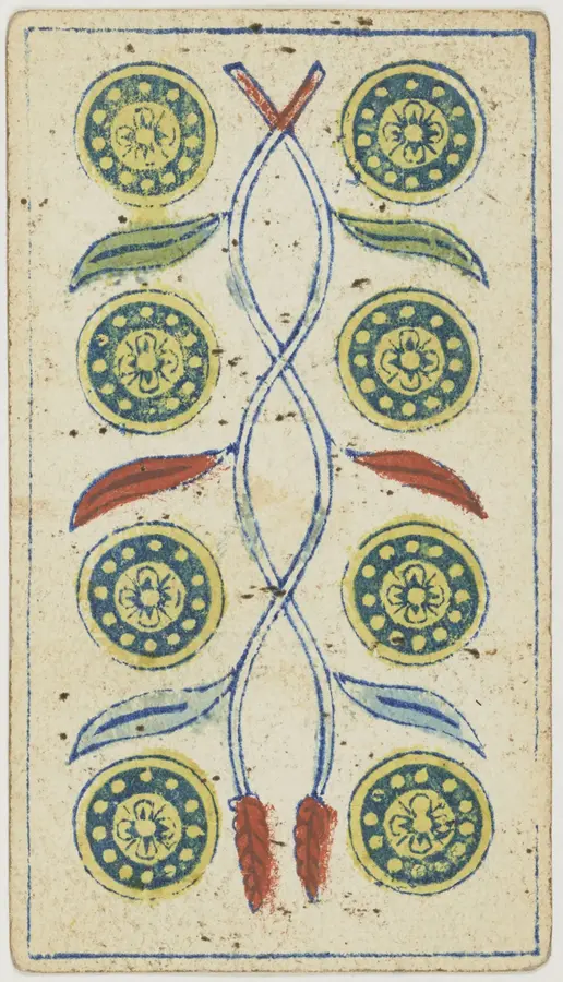 Lá Bốn Gậy: bài học phát triển bản thân: Lá bài Tarot trong các bộ bài cổ