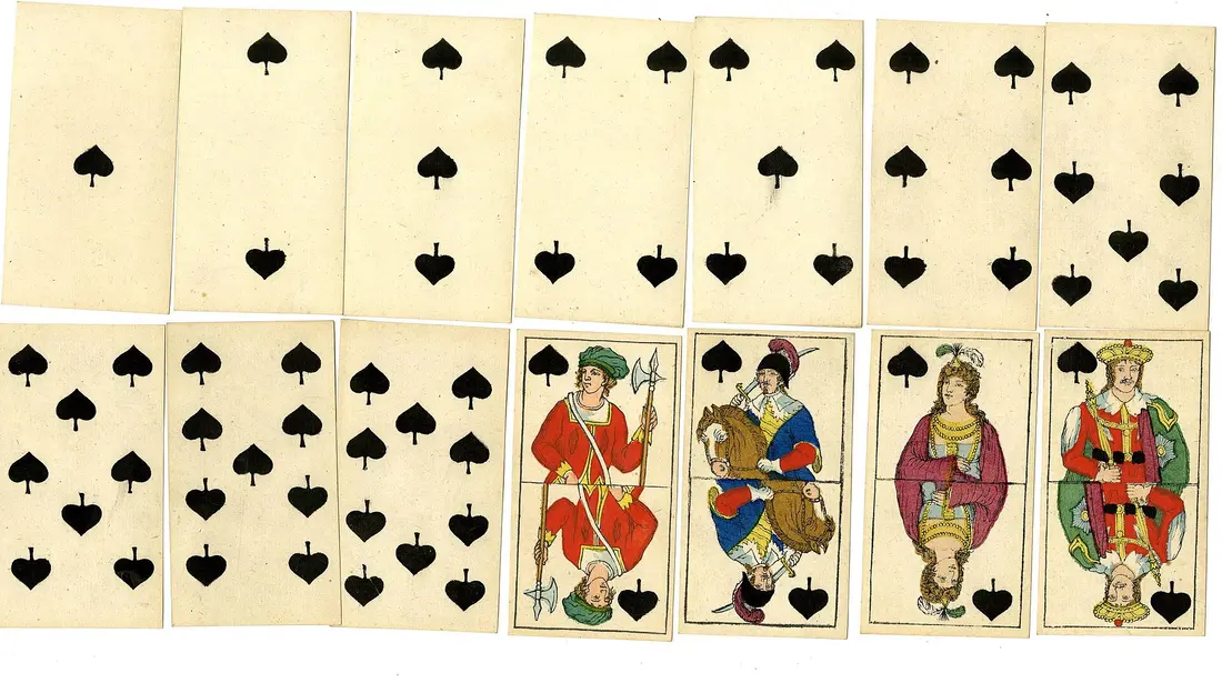 Lá Hoàng Hậu Gậy: bài học phát triển bản thân: Lá bài Tarot trong các bộ bài cổ