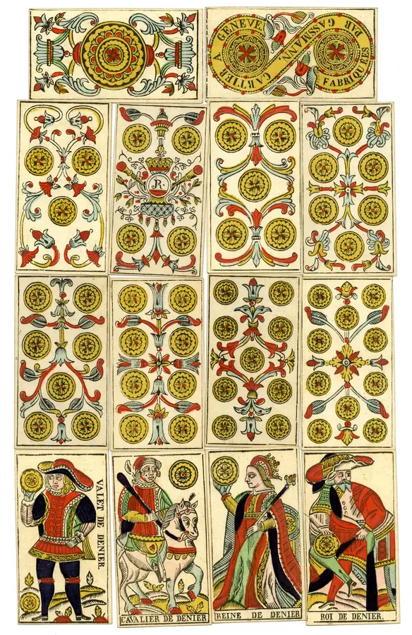 Lá Tám Gậy khi đại diện cho một người: Lá bài Tarot trong các bộ bài cổ
