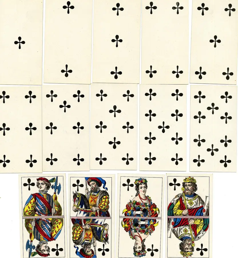 Lá Chín Cốc khi đại diện cho một người: Lá bài Tarot trong các bộ bài cổ