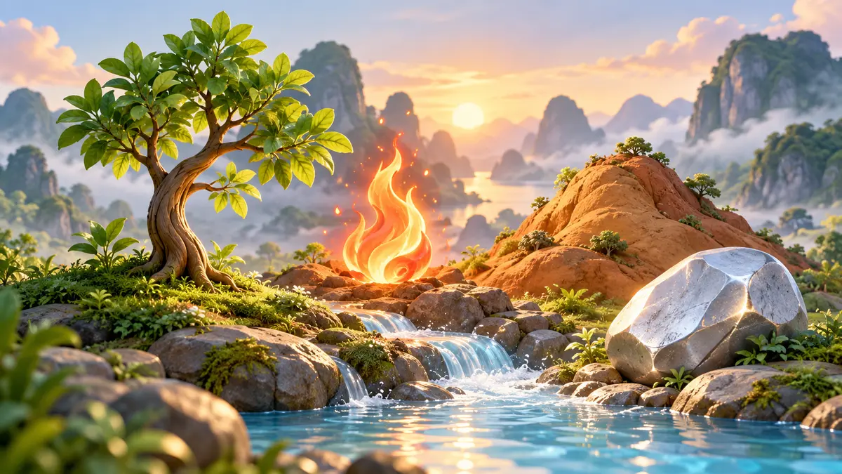 Minh hoạ: Tự hình Thìn Ngọ Dậu Hợi trong Bát Tự