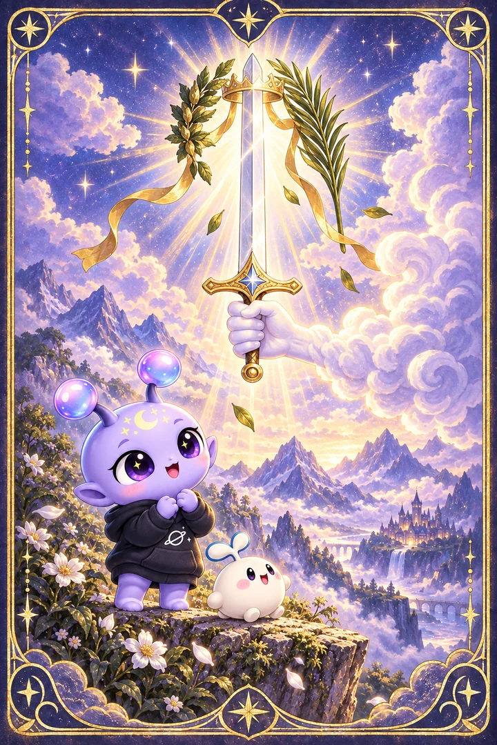 Lá Ace of Swords (Át Kiếm) trong bộ bài Tarot