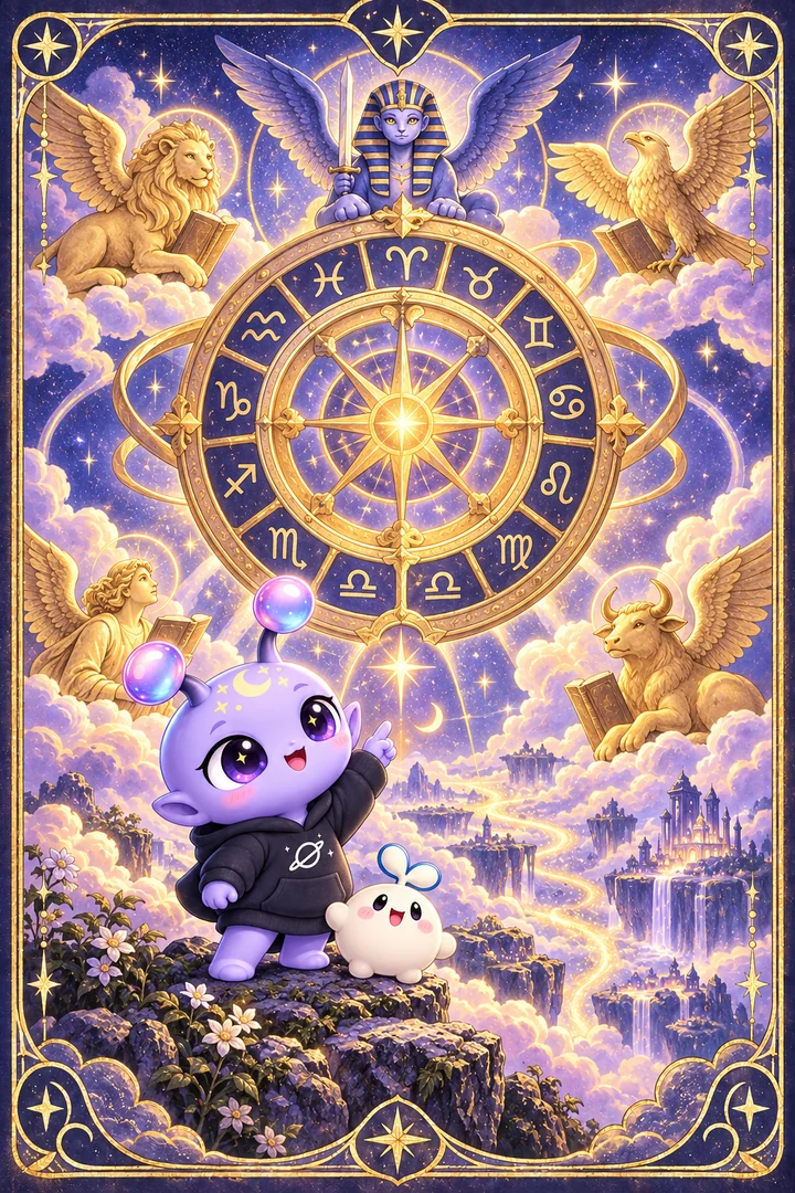 Lá Wheel of Fortune (Bánh Xe Vận Mệnh) trong bộ bài Tarot