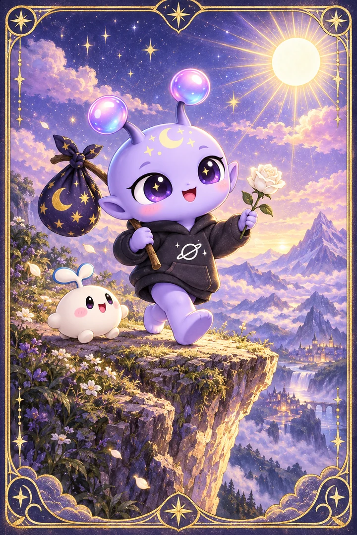 Lá The Fool (Chàng Khờ) trong bộ bài Tarot
