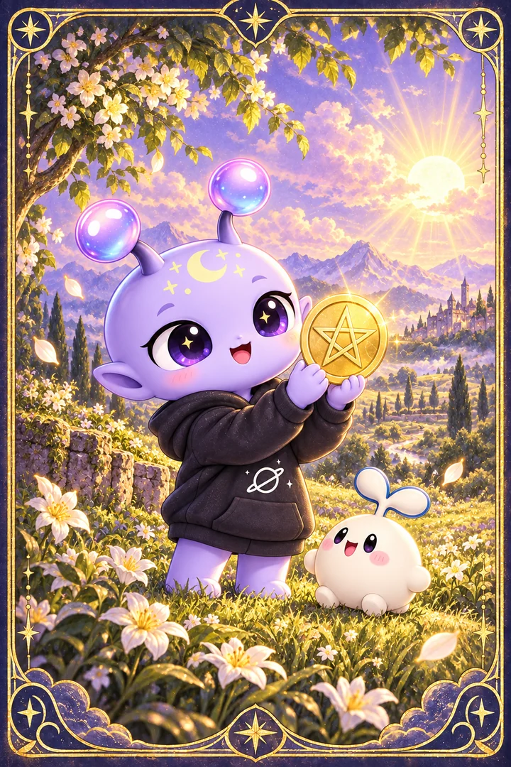 Lá Page of Pentacles (Hầu Cận Tiền) trong bộ bài Tarot