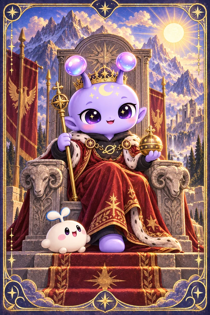 Lá The Emperor (Hoàng Đế) trong bộ bài Tarot