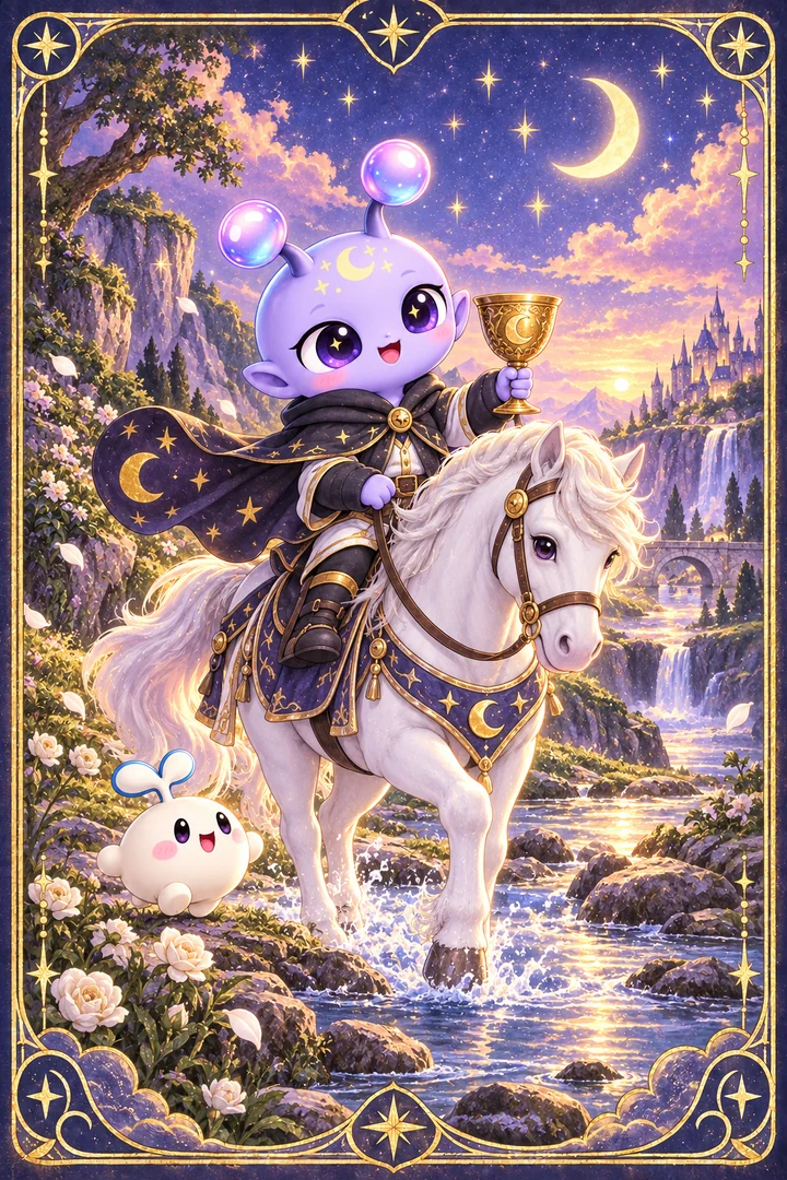 Lá Knight of Cups (Kỵ Sĩ Cốc) trong bộ bài Tarot
