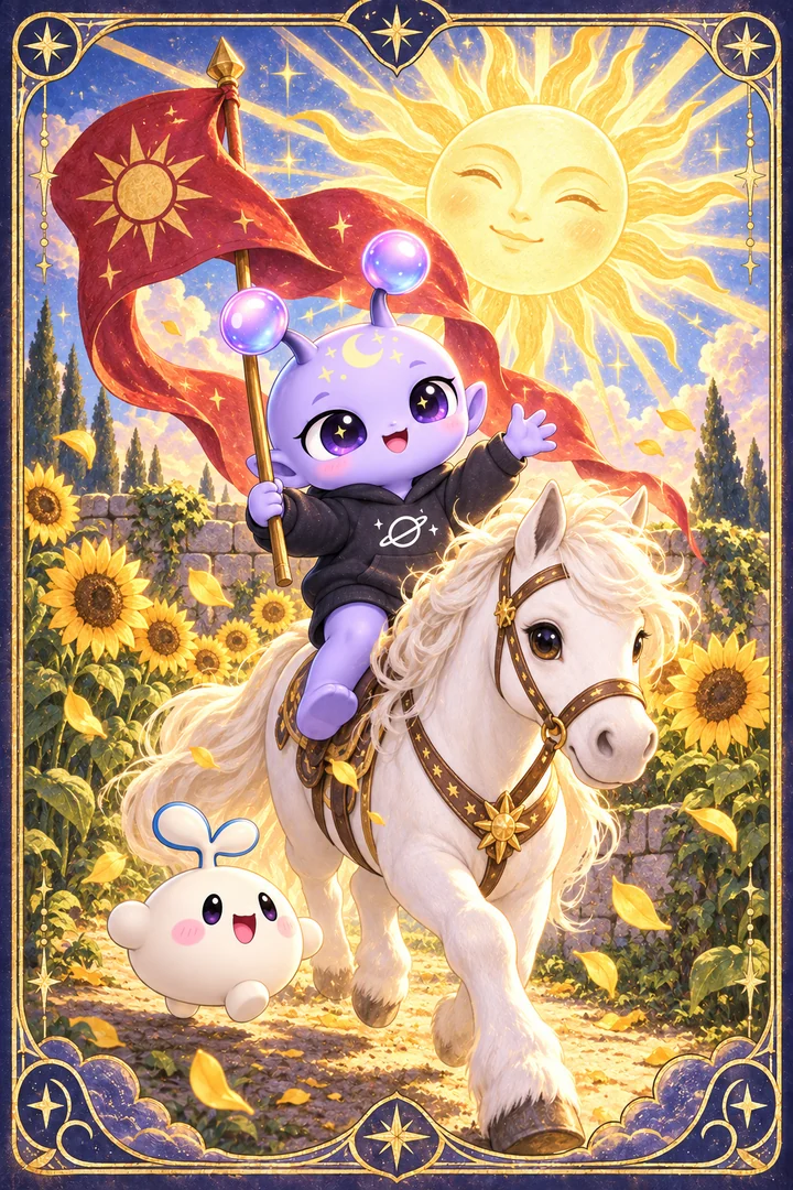 Lá The Sun (Mặt Trời) trong bộ bài Tarot