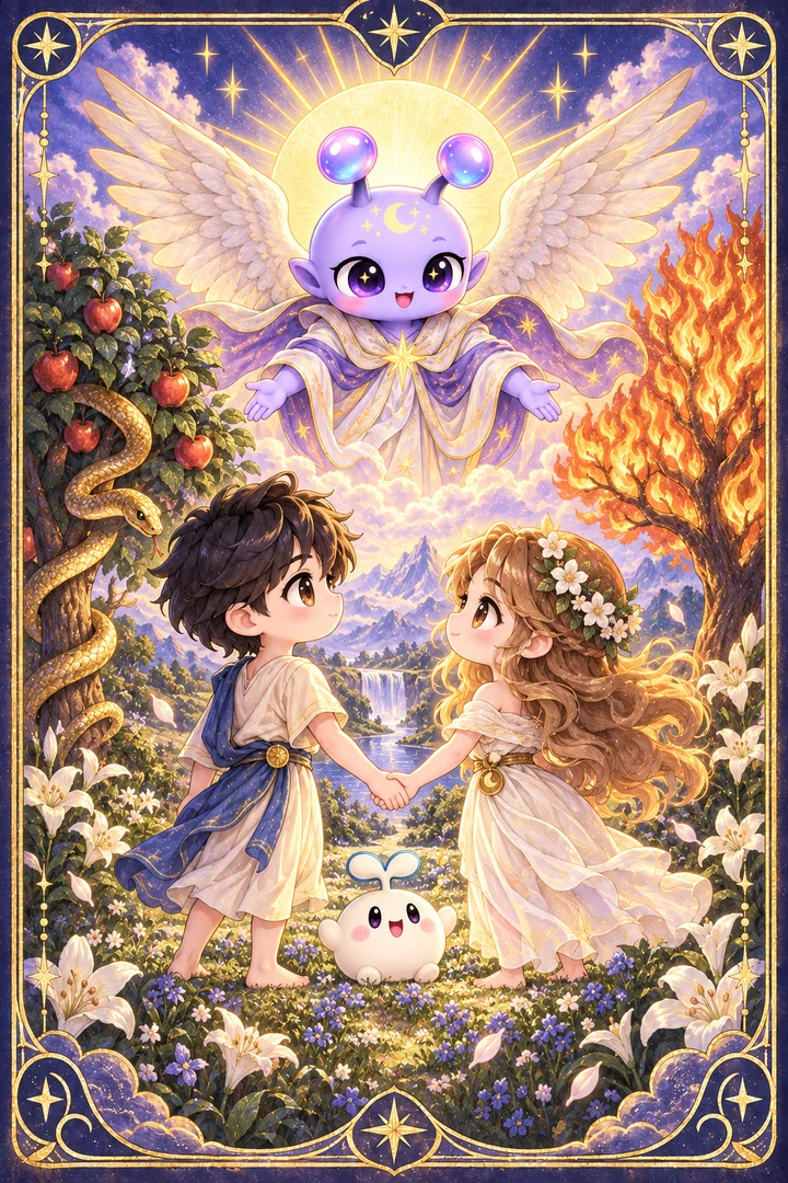 Lá The Lovers (Người Yêu) trong bộ bài Tarot