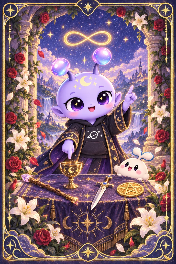 Lá The Magician (Nhà Ảo Thuật) trong bộ bài Tarot