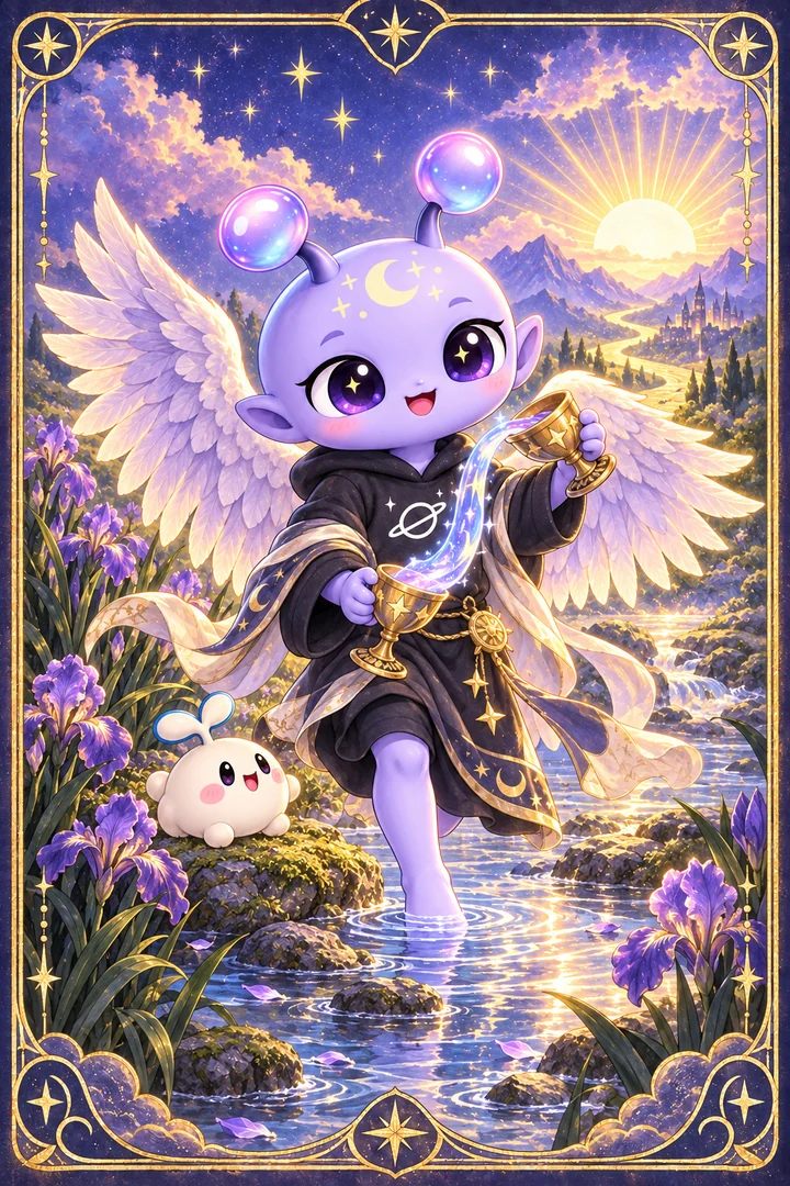 Lá Temperance (Sự Tiết Chế) trong bộ bài Tarot