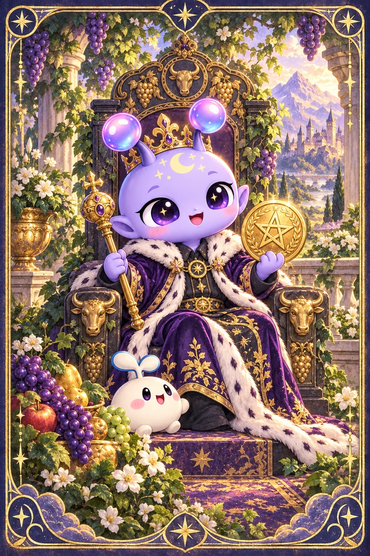 Lá King of Pentacles (Vua Tiền) trong bộ bài Tarot